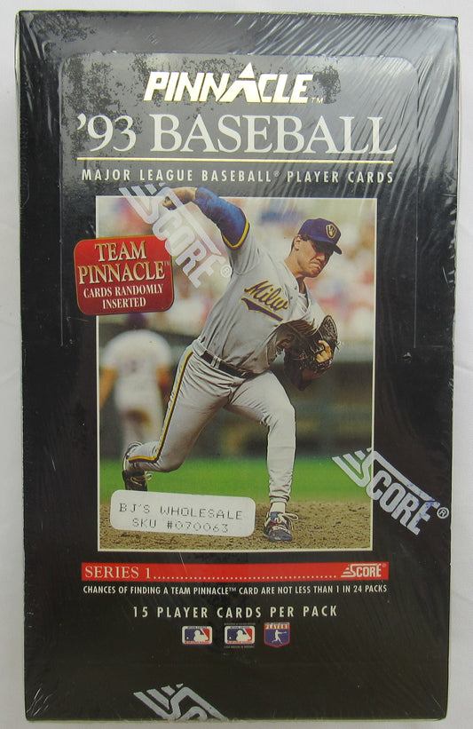 1993 Score Pinnacle Baseball Series 1 Wax Box