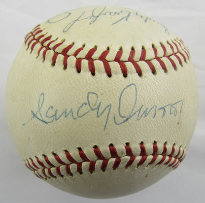 Sandy Koufax Sandy Amoros Bob Aspromonte Signed Auto Autograph Rawlings Baseball JSA LOA YY45802