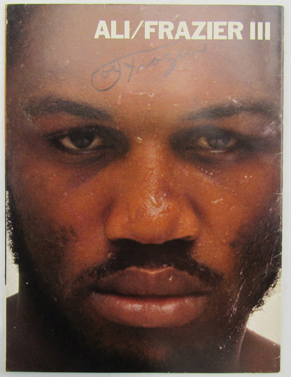 Muhammad Ali Joe Frazier Signed Auto Autograph Program JSA LOA YY45803