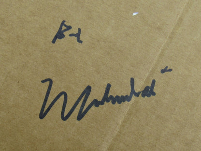 Muhammad Ali Drawings & Signed Auto Autograph Cardboard Slab