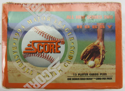 1994 Score Baseball Series 2 Hobby Box Sealed (36 Packs)
