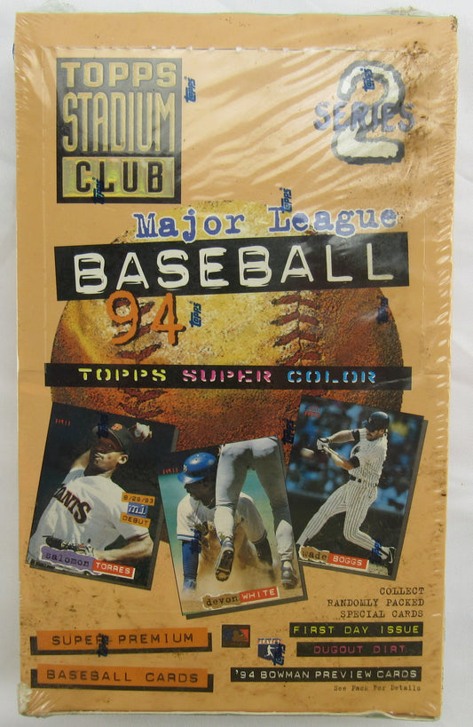 1994 Topps Stadium Club Baseball Series 2...Factory Sealed Box!