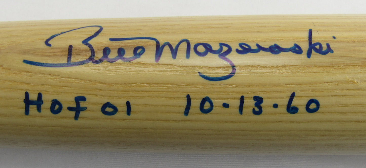 Bill Mazeroski Signed Auto Autograph Baseball Bat w/ HOF Insc JSA AX04921