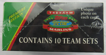 1993 Topps Team Stadium Club FLORIDA MARLINS Premiere Edition Sealed Box 10 Sets