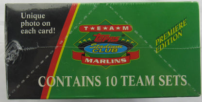 1993 Topps Team Stadium Club FLORIDA MARLINS Premiere Edition Sealed Box 10 Sets