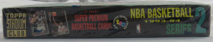 1993-94 Topps Stadium Club Basketball Series 2 Sealed Hobby Box Wax NBA
