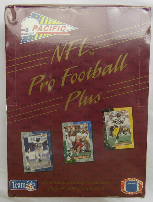 1993 Pacific Plus NFL Pro Football Box with 36 Sealed Packs