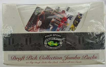 1992 Classic Draft Picks Four Sport Jumbo Packs Box Factory Sealed