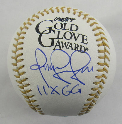 Omar Vizquel Signed Auto Autograph Rawlings Gold Glove Baseball w/ Insc JSA Witness