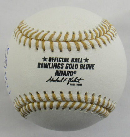 Omar Vizquel Signed Auto Autograph Rawlings Gold Glove Baseball w/ Insc JSA Witness