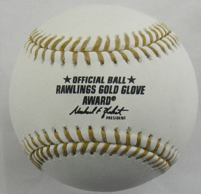 Devon White Signed Auto Autograph Rawlings Gold Glove Baseball w/ Insc JSA Witness