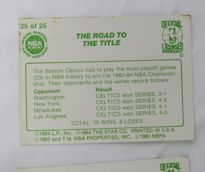1984 Star - Celtics Championship Playoff vs LA Complete Set (25) NM