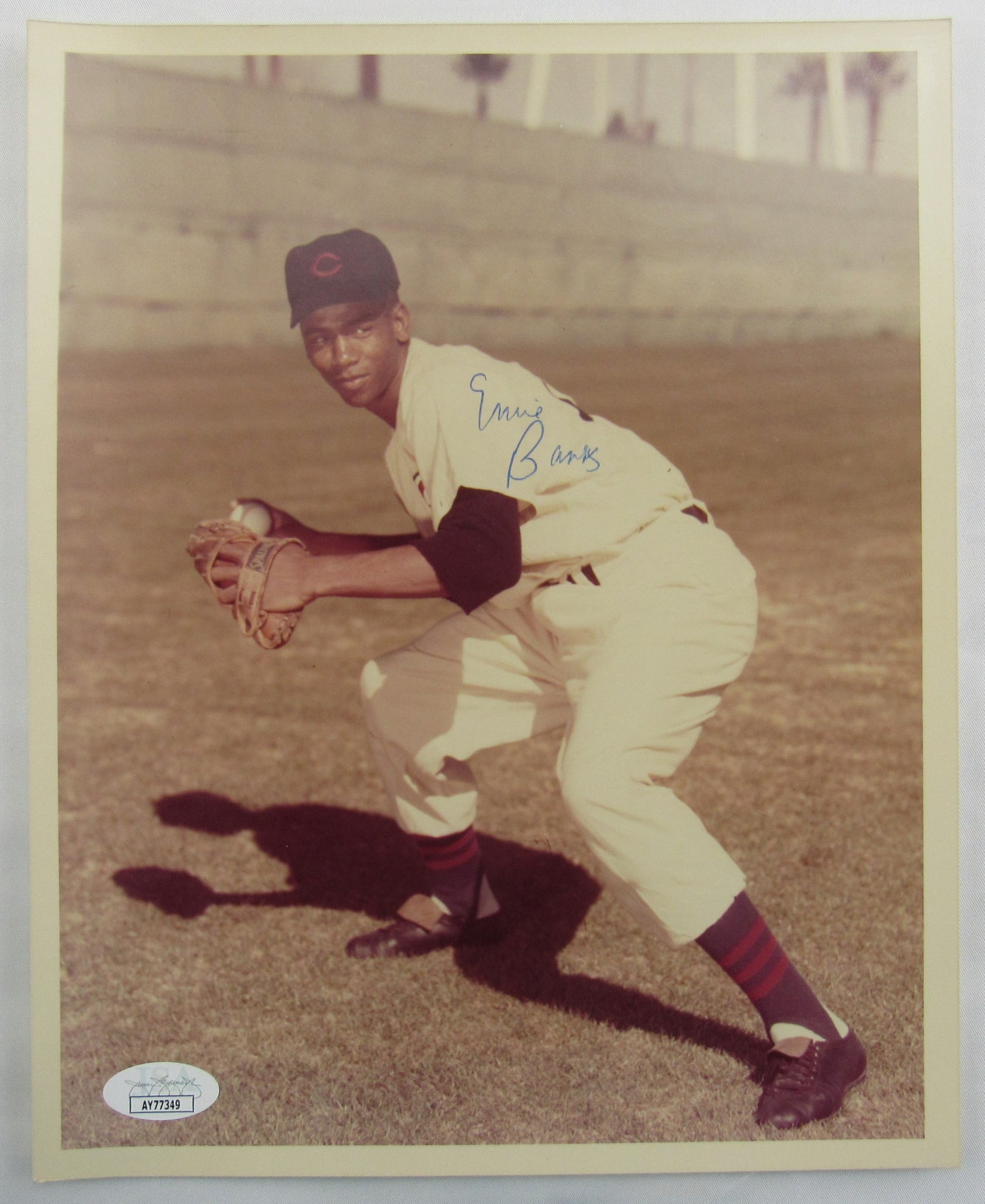 Ernie Banks Signed Auto Autograph 8x10 Photo JSA AY77349