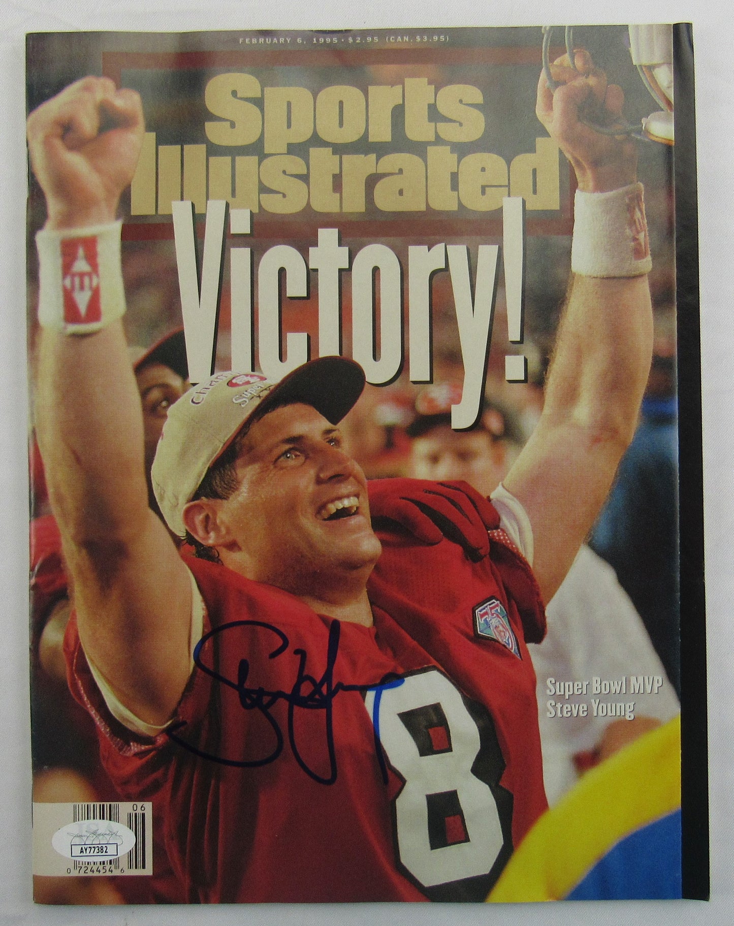 Steve Young Signed Auto Autograph Sports Illustrated JSA AY77382