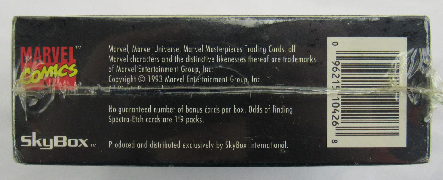 1993 Marvel Masterpieces SkyBox Card Packs Factory Sealed - 36ct Box