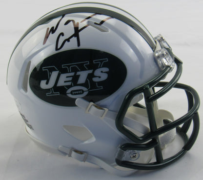 Wayne Chrebet Signed Auto Autograph Jets Mini Helmet JSA Witness