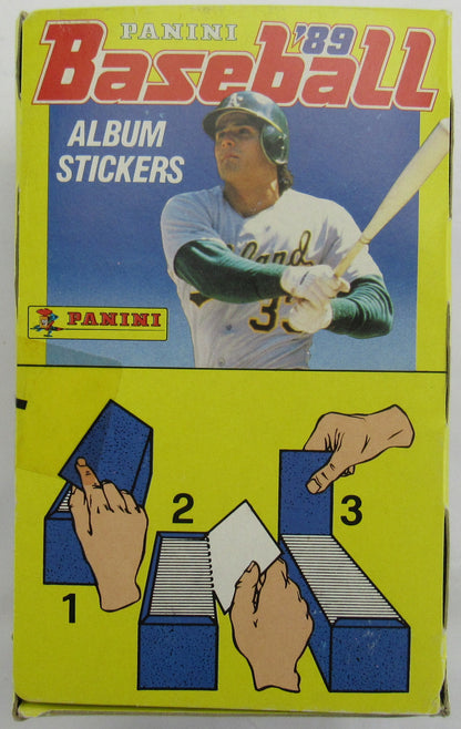 1989 Panini Baseball Album Stickers Factory Box