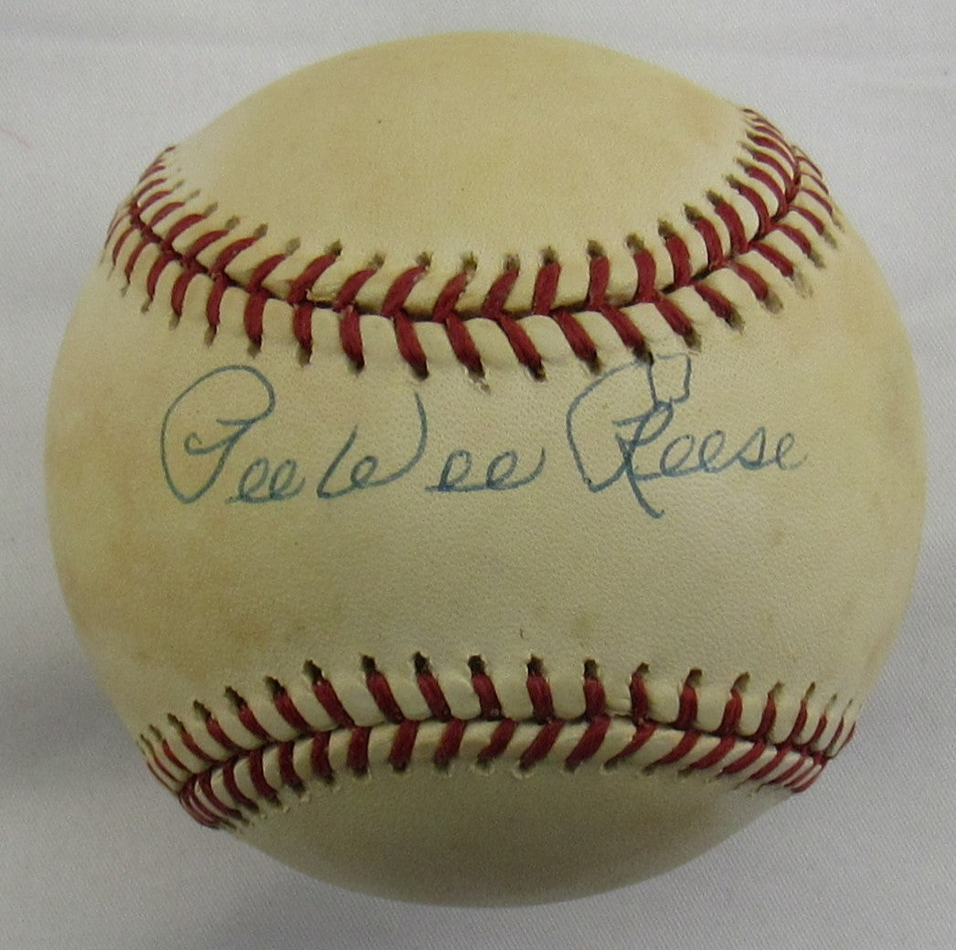 Pee Wee Reese Signed Auto Autograph Rawlings Baseball JSA AB10353