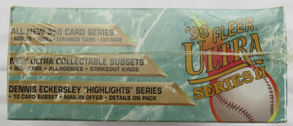 1993 Fleer Ultra Series II Baseball Wax Box