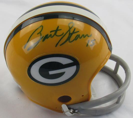 Bart Starr Signed Auto Packers Mini Helmet Tristar Hologram