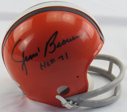 Jim Brown Signed Auto Browns Mini Helmet Tristar Hologram