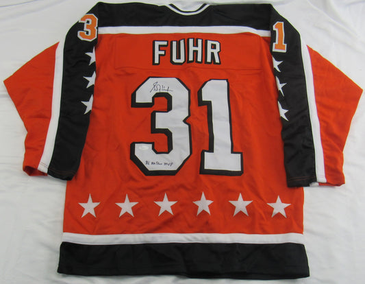 Grant Fuhr Signed Auto Autograph Replica Jersey JSA S23875
