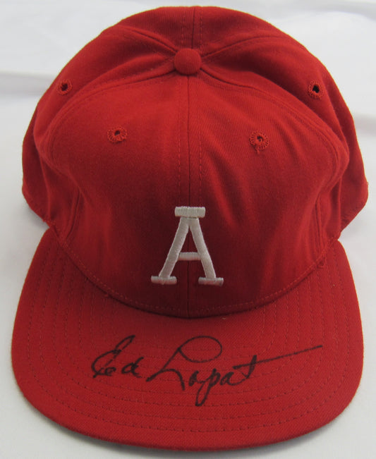 Ed Lopat Signed Auto Hat JSA CC42654