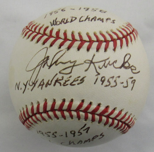 Johnny Kucks Signed Auto Rawlings Baseball JSA DD73493