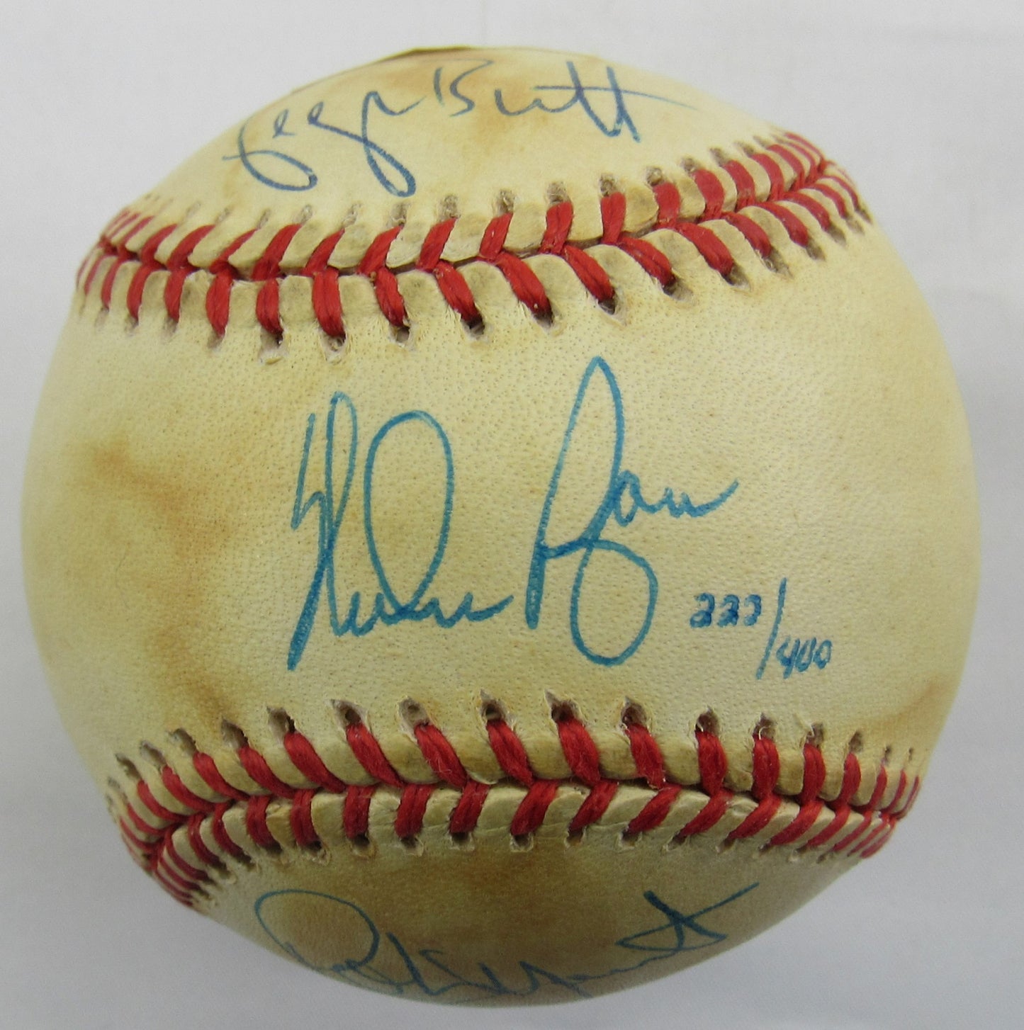 Nolan Ryan George Brett Robin Yount Signed Auto Autograph Rawlings Baseball JSA AY77393