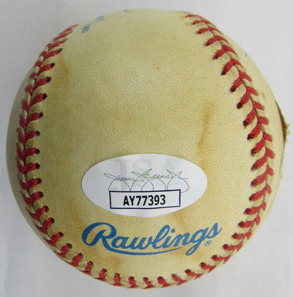 Nolan Ryan George Brett Robin Yount Signed Auto Autograph Rawlings Baseball JSA AY77393