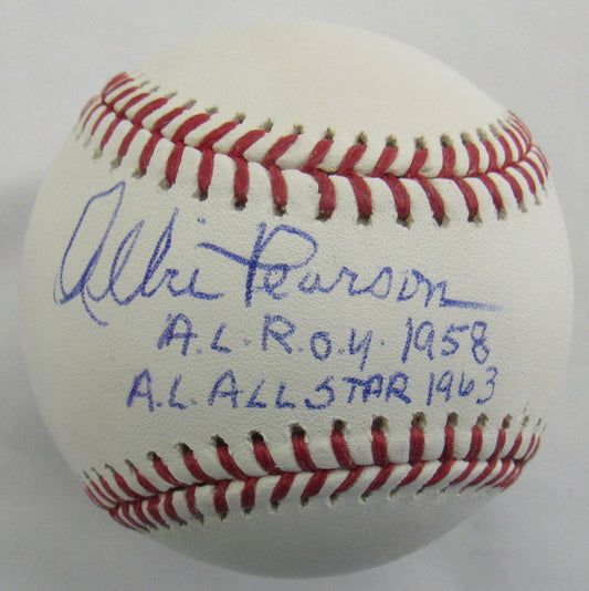 Albie Pearson Signed Auto Rawlings Baseball JSA EE30800