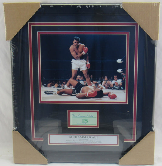 Muhammad Ali Signed Auto Autograph Framed Cut JSA LOA YY48890