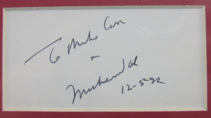 Muhammad Ali Signed Auto Autograph Framed Cut JSA LOA YY48893