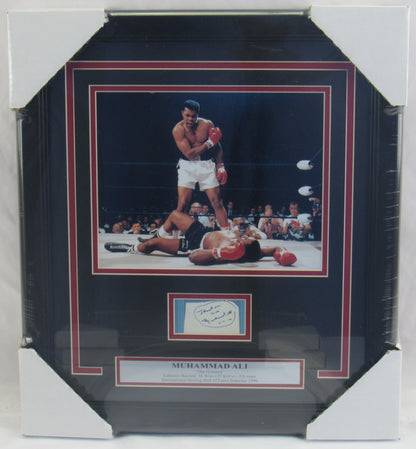 Muhammad Ali Signed Auto Autograph Framed Cut JSA LOA YY48894