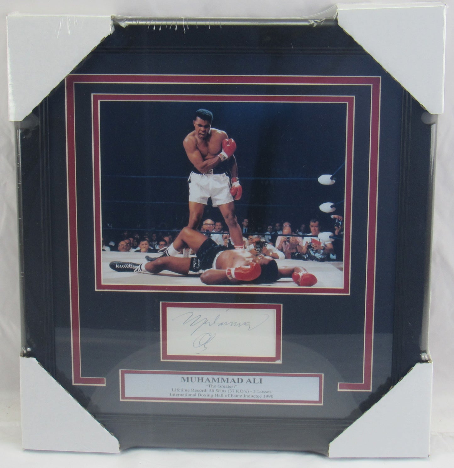 Muhammad Ali Signed Auto Autograph Framed Cut JSA LOA BB12628