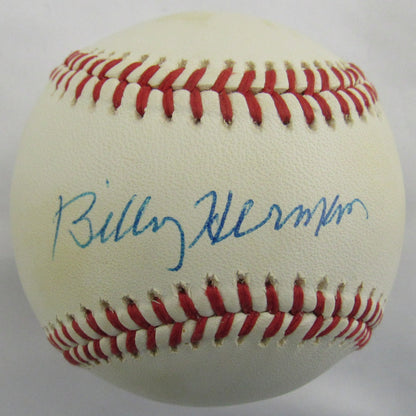Billy Herman Signed Auto Rawlings Baseball JSA E30363