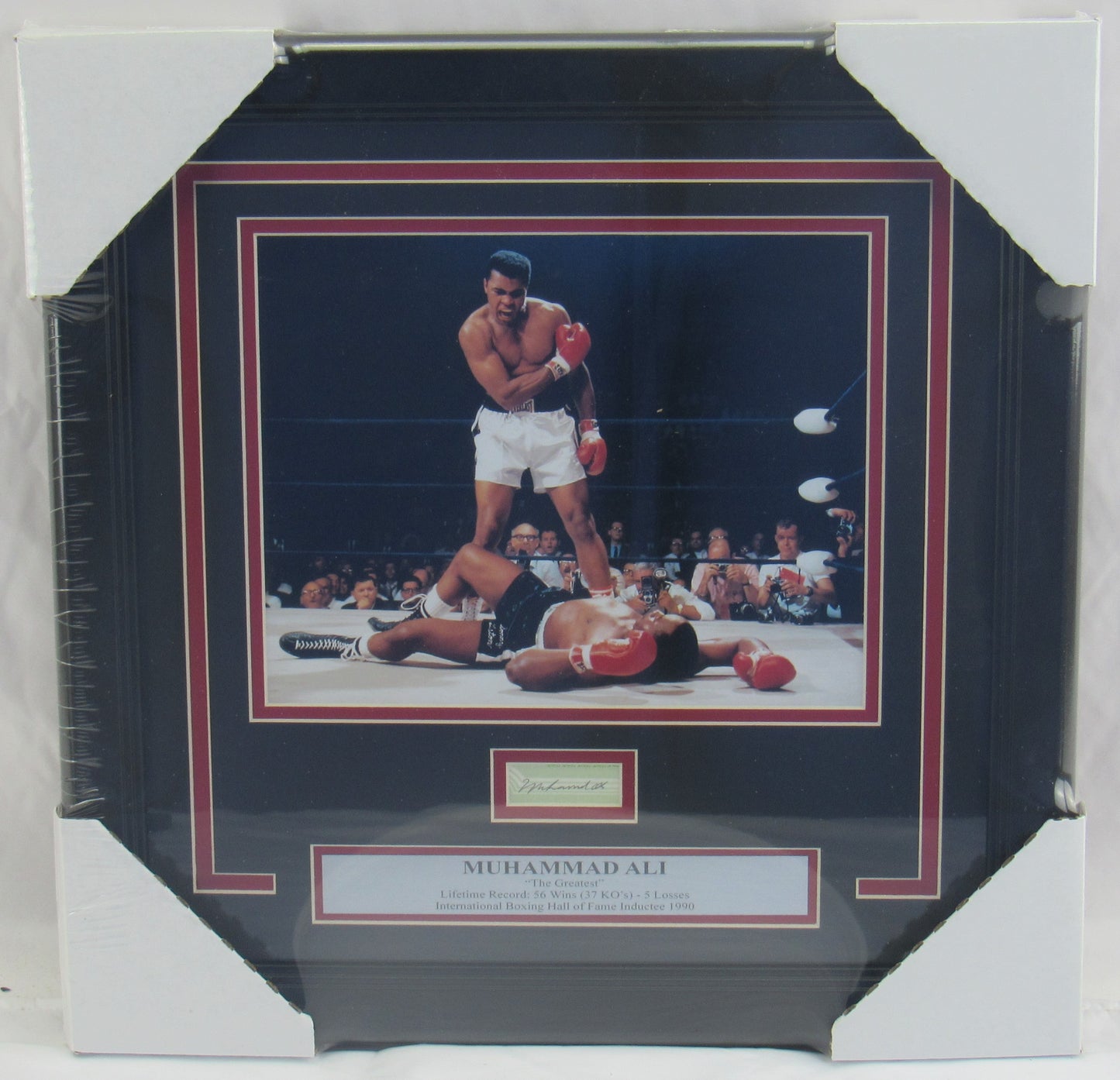 Muhammad Ali Signed Auto Autograph Framed Cut JSA LOA XX71246