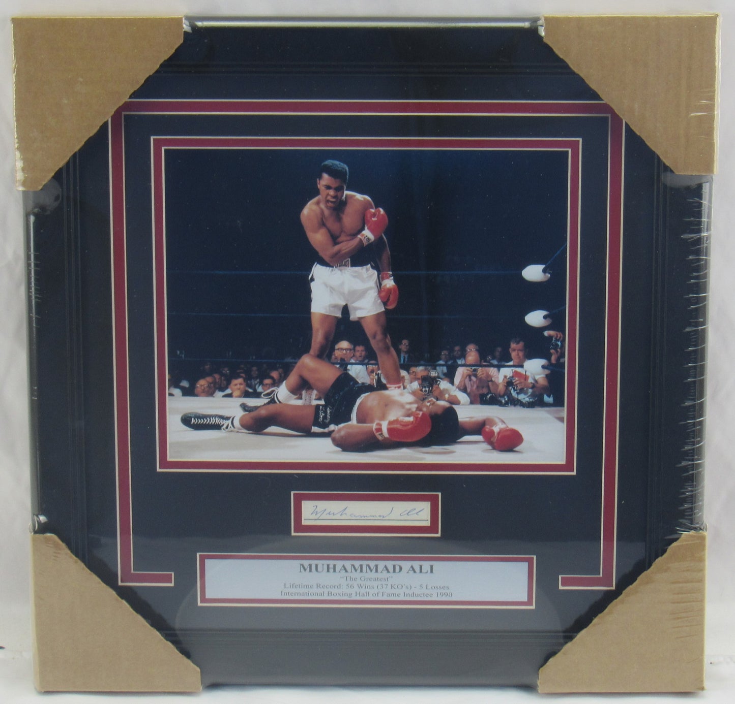 Muhammad Ali Signed Auto Autograph Framed Cut JSA LOA XX71266