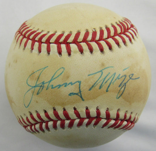 Johnny Mize Signed Auto Rawlings Baseball JSA EE30035