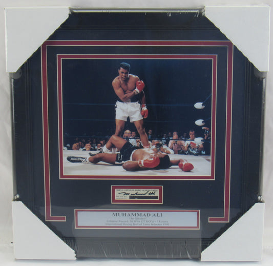 Muhammad Ali Signed Auto Autograph Framed Cut PSA/DNA S01678