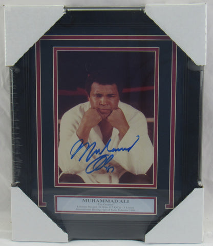 Muhammad Ali Signed Auto Autograph Framed Photo JSA LOA X64030