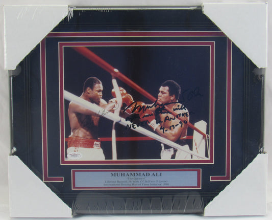 Muhammad Ali Signed Auto Autograph Framed Photo JSA B78193