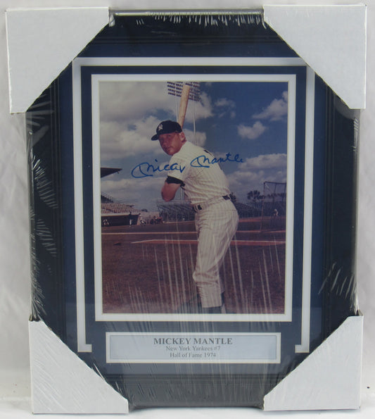 Mickey Mantle Signed Auto Autograph Framed Cut JSA LOA YY96167