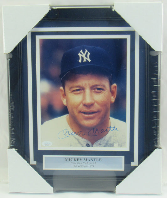 Mickey Mantle Signed Auto Autograph Framed Photo JSA XX70541