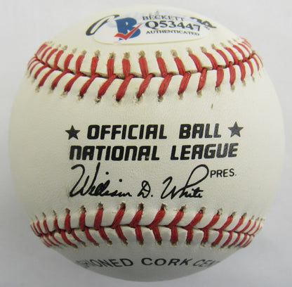 Duke Snider Signed Auto Rawlings Baseball Beckett Q53447 - pristine sold 12-10