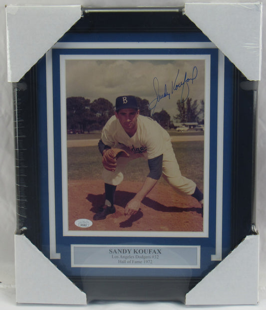 Sandy Koufax Signed Auto Autograph Framed Photo JSA AR22822