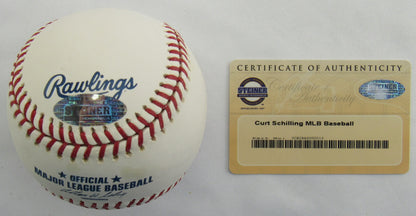 Curt Schilling Signed Auto Rawlings Baseball Steiner COA