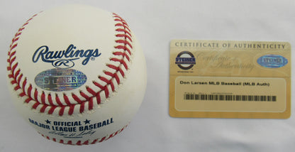 Don Larsen Signed Auto Rawlings Baseball Steiner COA