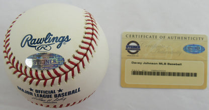 Davey Johnson Signed Auto Rawlings Baseball Steiner COA