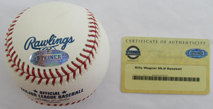 Billy Wagner Signed Auto Rawlings Baseball Steiner COA